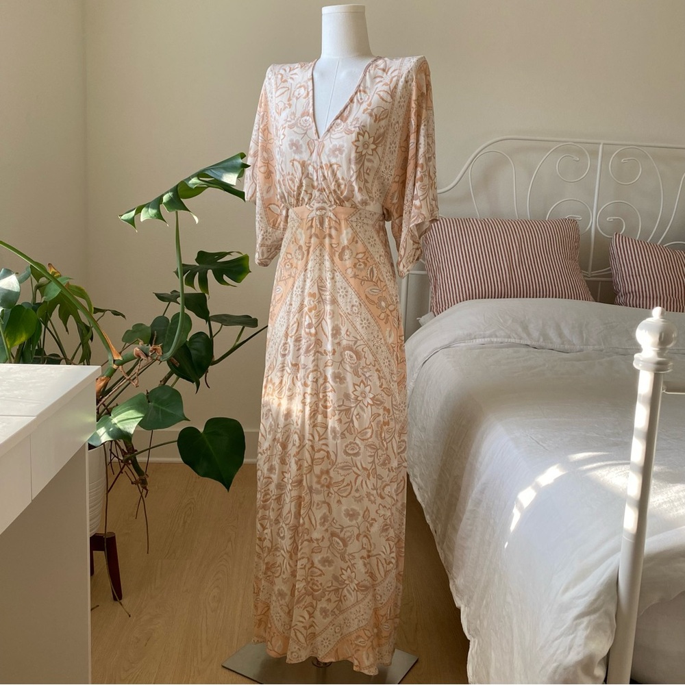 Spell and the Gypsy Lolita cutout gown ivory maxi dress size XS